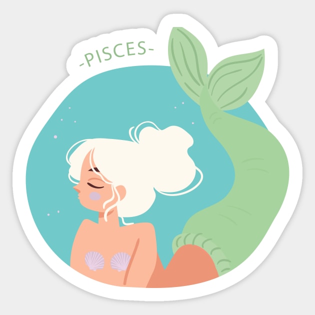 Pisces Sticker by gnomeapple